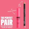 imageNYX PROFESSIONAL MAKEUP Butter Gloss NonSticky Lip Gloss  Pack Of 3 Angel Food Cake Creme Brulee Madeleine03 Peaches  Cream