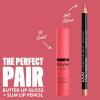 imageNYX PROFESSIONAL MAKEUP Butter Gloss NonSticky Lip Gloss  Pack Of 3 Angel Food Cake Creme Brulee Madeleine36 Sorbet