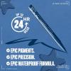 imageNYX PROFESSIONAL MAKEUP Epic Ink Liner Waterproof Liquid Eyeliner  Black Pack Of 2 Vegan Formula10 Midnight Rise