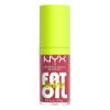 imageNYX PROFESSIONAL MAKEUP Fat Oil Lip Drip Moisturizing Lip Oil Gloss Vegan Tinted Formula Up to 12 HR Hydration  Newsfeed Rose Nude09 Chillin Like a Villain