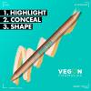 imageNYX PROFESSIONAL MAKEUP Wonder Pencil MultiUse Micro Highlighter ampamp Concealer Stick  Light04 Deep