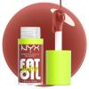 imageNYX PROFESSIONAL MAKEUP Fat Oil Lip Drip Moisturizing Lip Oil Gloss Vegan Tinted Formula Up to 12 HR Hydration  Newsfeed Rose Nude10 Splash of Cream
