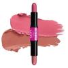 imageNYX PROFESSIONAL MAKEUP Wonder Stick Blush with Hydrating Hyaluronic Acid DualEnded Cream Blush Stick  Coral ampamp Deep PeachLight Peach  Baby Pink