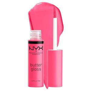 imageNYX PROFESSIONAL MAKEUP Butter Gloss NonSticky Lip Gloss  Pack Of 3 Angel Food Cake Creme Brulee Madeleine03 Peaches  Cream