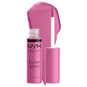 imageNYX PROFESSIONAL MAKEUP Butter Gloss NonSticky Lip Gloss  Pack Of 3 Angel Food Cake Creme Brulee Madeleine04 Merengue