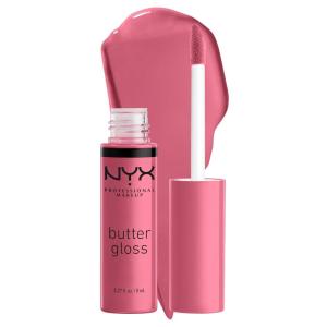 imageNYX PROFESSIONAL MAKEUP Butter Gloss NonSticky Lip Gloss  Pack Of 3 Angel Food Cake Creme Brulee Madeleine15 Angel Food Cake