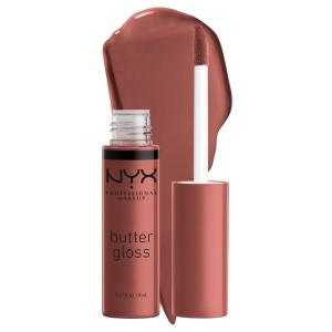 imageNYX PROFESSIONAL MAKEUP Butter Gloss NonSticky Lip Gloss  Pack Of 3 Angel Food Cake Creme Brulee Madeleine16 Praline