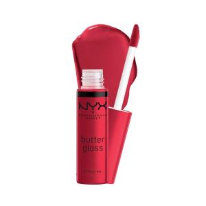 imageNYX PROFESSIONAL MAKEUP Butter Gloss NonSticky Lip Gloss  Pack Of 3 Angel Food Cake Creme Brulee Madeleine20 Red Velvet