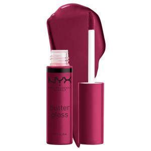 imageNYX PROFESSIONAL MAKEUP Butter Gloss NonSticky Lip Gloss  Pack Of 3 Angel Food Cake Creme Brulee Madeleine22 Devils Food Cake