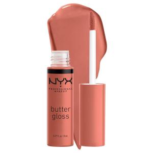 imageNYX PROFESSIONAL MAKEUP Butter Gloss NonSticky Lip Gloss  Pack Of 3 Angel Food Cake Creme Brulee Madeleine35 Bit Of Honey