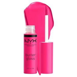 imageNYX PROFESSIONAL MAKEUP Butter Gloss NonSticky Lip Gloss  Pack Of 3 Angel Food Cake Creme Brulee Madeleine38 Summer Fruit