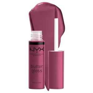 imageNYX PROFESSIONAL MAKEUP Butter Gloss NonSticky Lip Gloss  Pack Of 3 Angel Food Cake Creme Brulee Madeleine41 Cranberry Pie