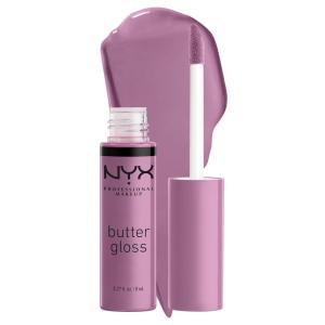 imageNYX PROFESSIONAL MAKEUP Butter Gloss NonSticky Lip Gloss  Pack Of 3 Angel Food Cake Creme Brulee Madeleine43 Marshmallow
