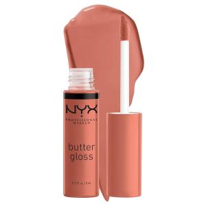 imageNYX PROFESSIONAL MAKEUP Butter Gloss NonSticky Lip Gloss  Pack Of 3 Angel Food Cake Creme Brulee Madeleine45 Sugar High