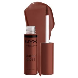 imageNYX PROFESSIONAL MAKEUP Butter Gloss NonSticky Lip Gloss  Pack Of 3 Angel Food Cake Creme Brulee Madeleine51 Brownie Drip