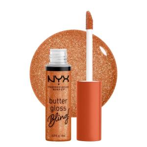 imageNYX PROFESSIONAL MAKEUP Butter Gloss NonSticky Lip Gloss  Pack Of 3 Angel Food Cake Creme Brulee MadeleinePricey Shimmer