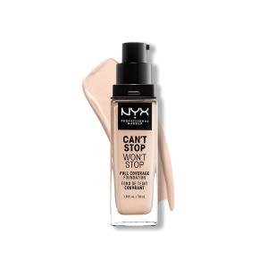 imageNYX PROFESSIONAL MAKEUP Cant Stop Wont Stop Foundation 24h Full Coverage Matte Finish  Vanilla013 LIGHT PORCELAIN