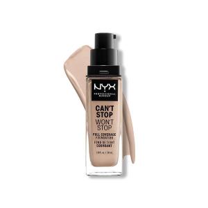 imageNYX PROFESSIONAL MAKEUP Cant Stop Wont Stop Foundation 24h Full Coverage Matte Finish  Vanilla03 PORCELAIN