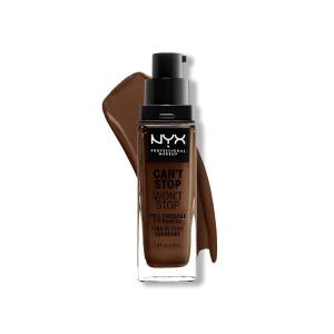 imageNYX PROFESSIONAL MAKEUP Cant Stop Wont Stop Foundation 24h Full Coverage Matte Finish  Vanilla23 CHESTNUT