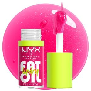 imageNYX PROFESSIONAL MAKEUP Fat Oil Lip Drip Moisturizing Lip Oil Gloss Vegan Tinted Formula Up to 12 HR Hydration  Newsfeed Rose Nude03 Supermodel