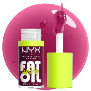 imageNYX PROFESSIONAL MAKEUP Fat Oil Lip Drip Moisturizing Lip Oil Gloss Vegan Tinted Formula Up to 12 HR Hydration  Newsfeed Rose Nude04 Thats Chic