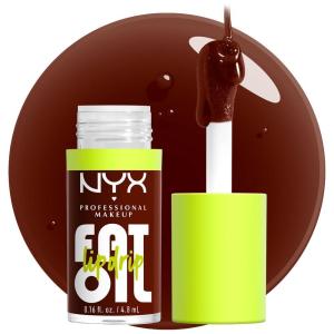 imageNYX PROFESSIONAL MAKEUP Fat Oil Lip Drip Moisturizing Lip Oil Gloss Vegan Tinted Formula Up to 12 HR Hydration  Newsfeed Rose Nude08 Status Update