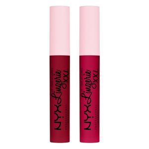 imageNYX PROFESSIONAL MAKEUP Lip Lingerie XXL Matte Liquid Lipstick  Pack of 2 Sizzlin StaminaPack Of 2 Sizzlin  Stamina