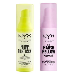 imageNYX PROFESSIONAL MAKEUP Plump Right Back Plumping Serum ampamp Primer  Marshmellow Smoothing Primer 2Pack Bundle
