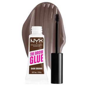 imageNYX PROFESSIONAL MAKEUP The Brow Glue Extreme Hold Eyebrow Gel  Clear04 Dark Brown