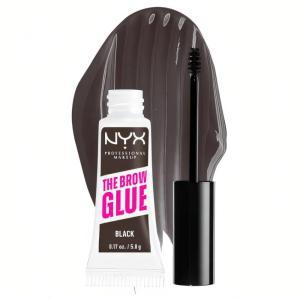 imageNYX PROFESSIONAL MAKEUP The Brow Glue Extreme Hold Eyebrow Gel  Clear05 Black