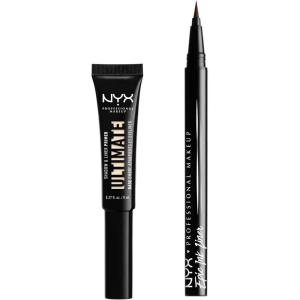 imageNYX PROFESSIONAL MAKEUP Ultimate Shadow ampamp Liner Primer Medium  Epic Ink Liner Black 2Pack Bundle01 Light