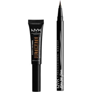 imageNYX PROFESSIONAL MAKEUP Ultimate Shadow ampamp Liner Primer Medium  Epic Ink Liner Black 2Pack Bundle04 Deep