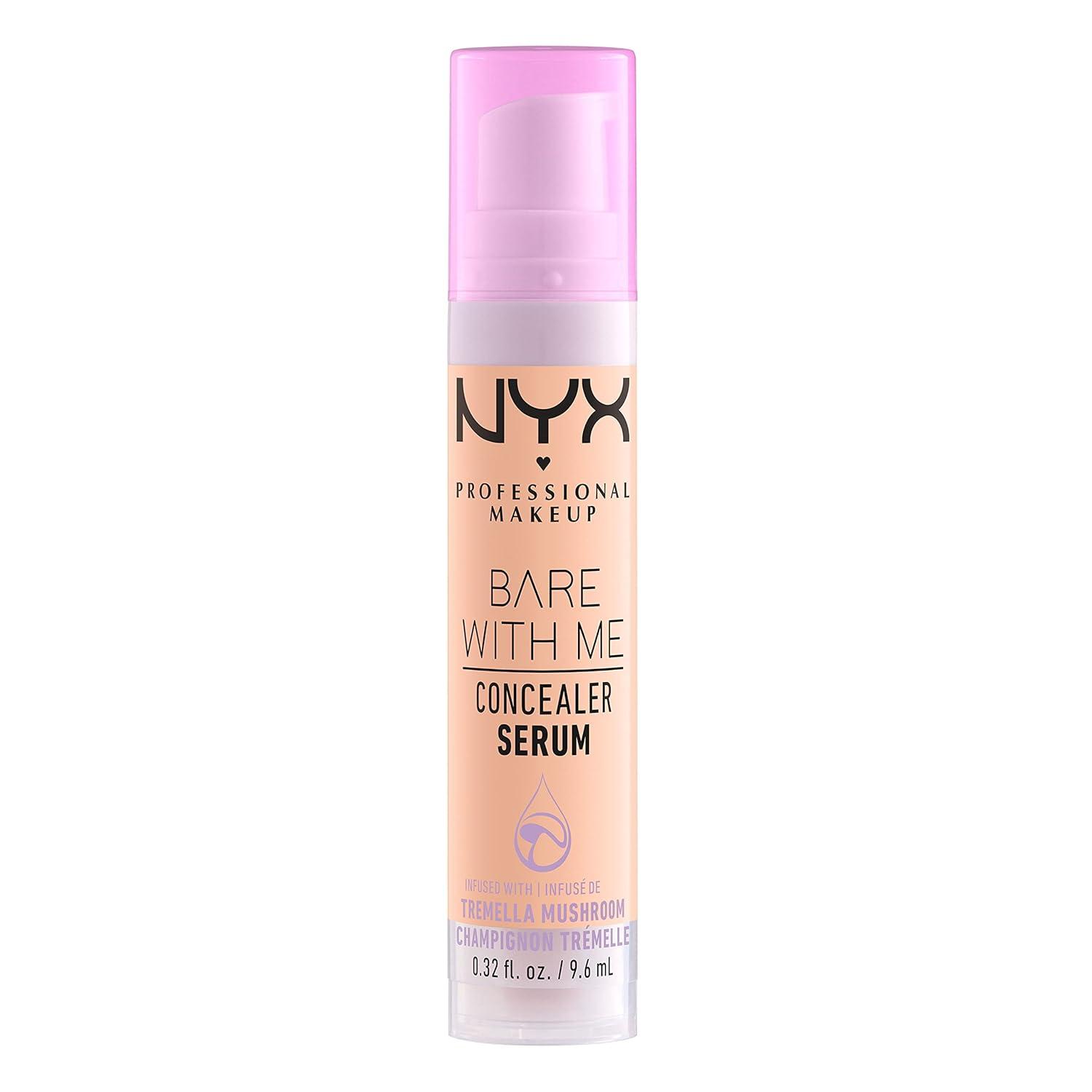 imageNYX PROFESSIONAL MAKEUP Bare With Me Concealer Serum Concealer Makeup For Up To 24Hr Hydration  Beige025 Medium Vanilla