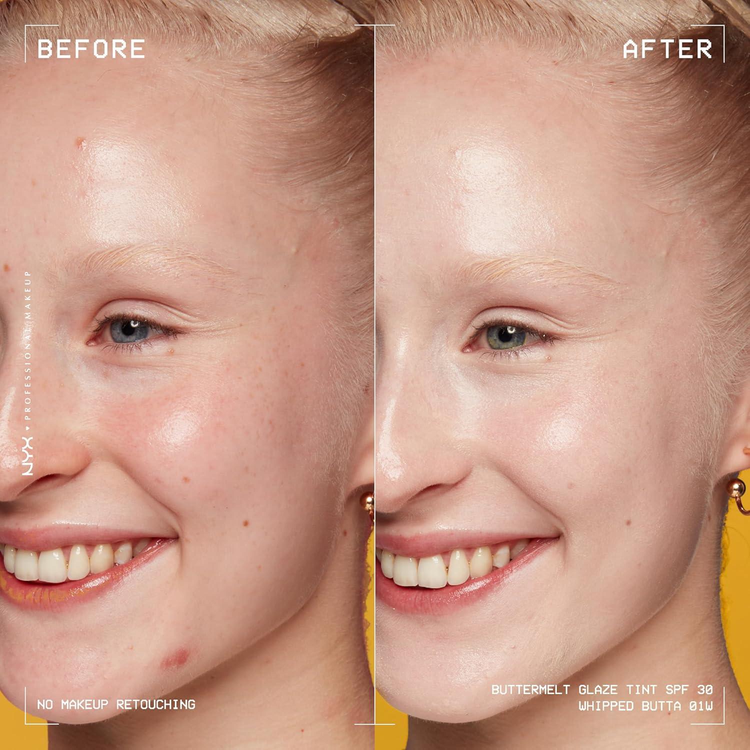imageNYX PROFESSIONAL MAKEUP Buttermelt Glaze Soft Glow Skin Tint  SPF 30 Up To 12HR Wear 03 Cashew Butta01 Whipped Butta