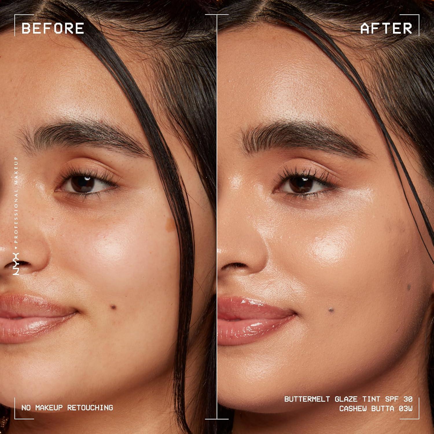 imageNYX PROFESSIONAL MAKEUP Buttermelt Glaze Soft Glow Skin Tint  SPF 30 Up To 12HR Wear 03 Cashew Butta03 Cashew Butta
