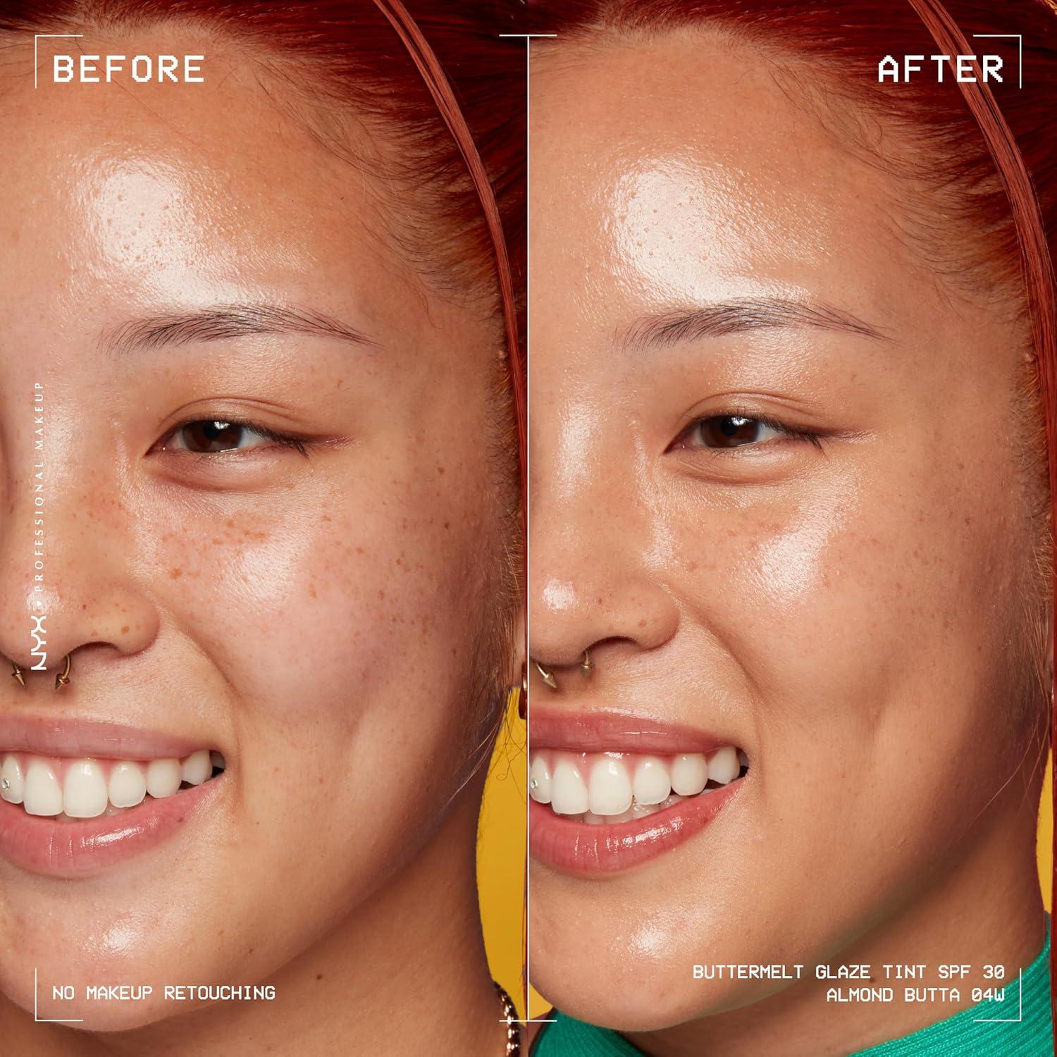 imageNYX PROFESSIONAL MAKEUP Buttermelt Glaze Soft Glow Skin Tint  SPF 30 Up To 12HR Wear 03 Cashew Butta04 Almond Butta