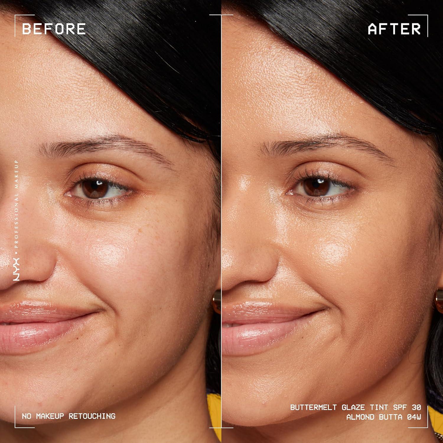 imageNYX PROFESSIONAL MAKEUP Buttermelt Glaze Soft Glow Skin Tint  SPF 30 Up To 12HR Wear 03 Cashew Butta04 Almond Butta