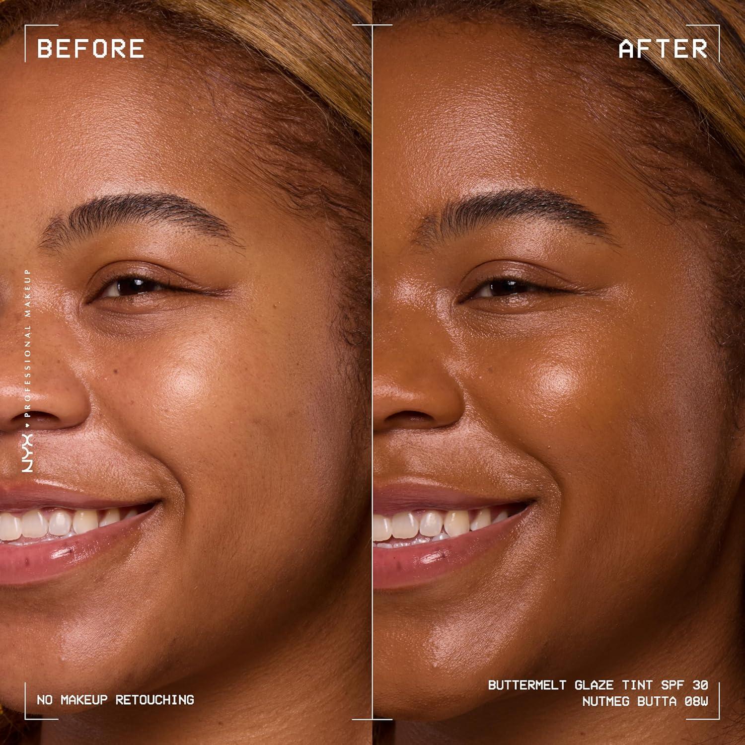 imageNYX PROFESSIONAL MAKEUP Buttermelt Glaze Soft Glow Skin Tint  SPF 30 Up To 12HR Wear 03 Cashew Butta08 Nutmeg Butta