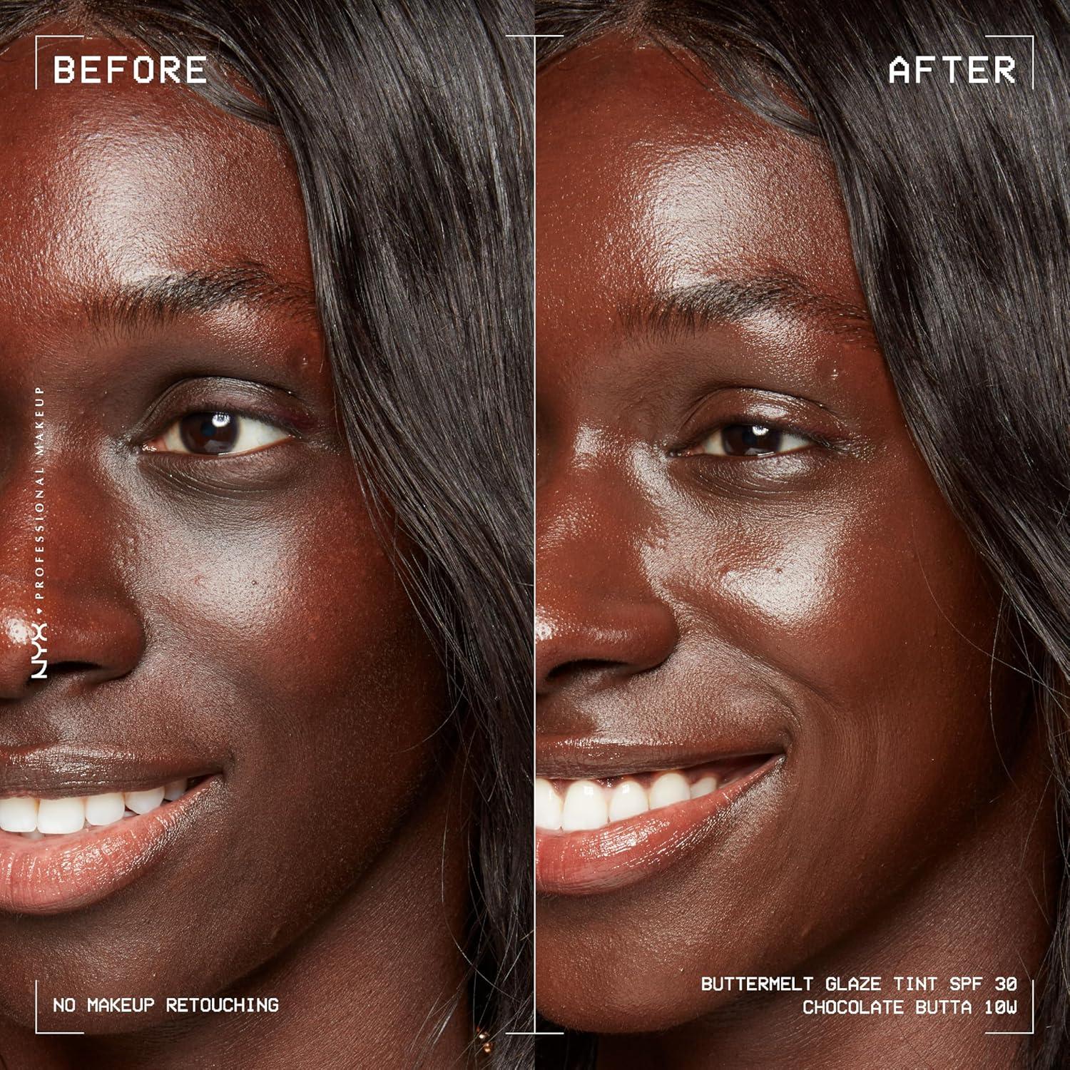 imageNYX PROFESSIONAL MAKEUP Buttermelt Glaze Soft Glow Skin Tint  SPF 30 Up To 12HR Wear 03 Cashew Butta10 Chocolate Butta