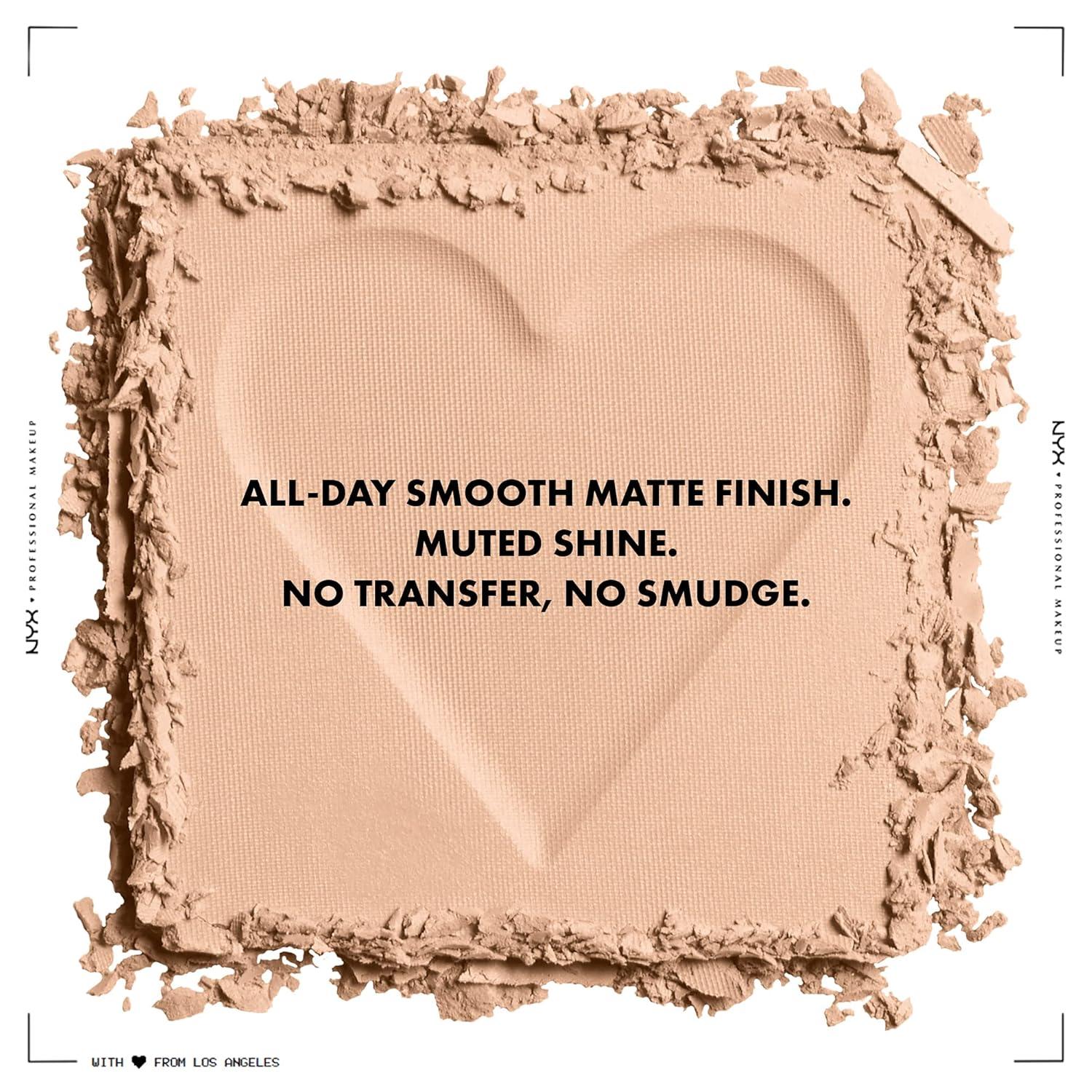 imageNYX PROFESSIONAL MAKEUP Cant Stop Wont Stop Mattifying Pressed Powder  Medium03 LIGHT MEDIUM