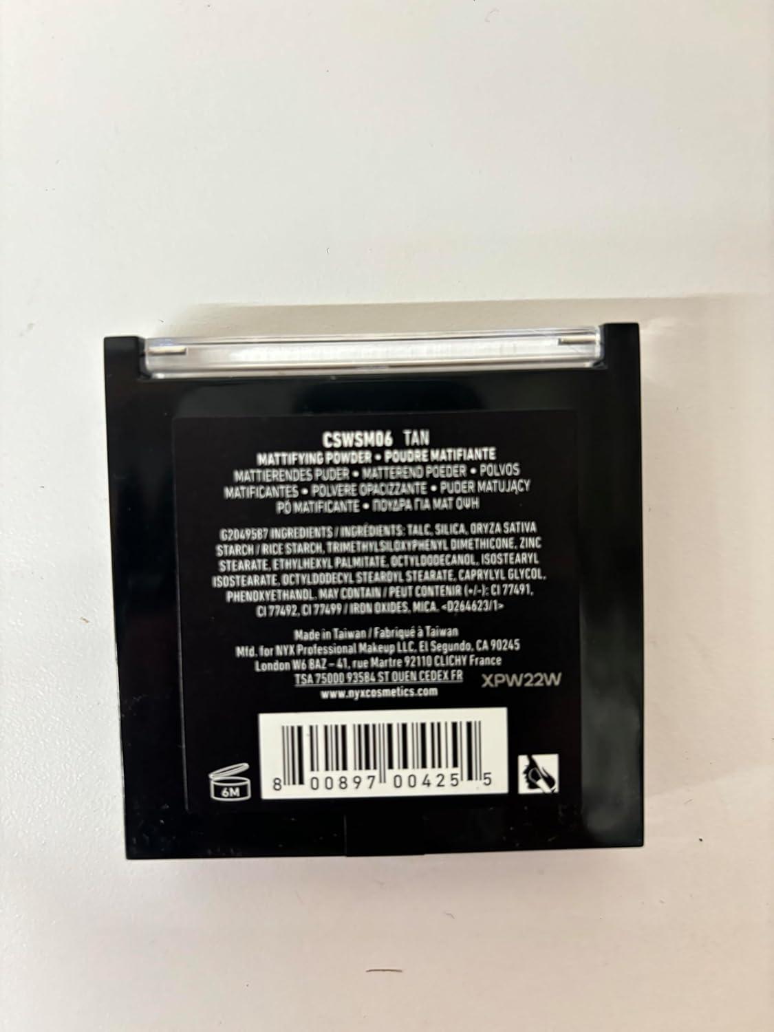 imageNYX PROFESSIONAL MAKEUP Cant Stop Wont Stop Mattifying Pressed Powder  Medium06 TAN