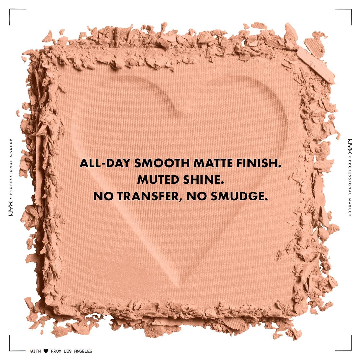 imageNYX PROFESSIONAL MAKEUP Cant Stop Wont Stop Mattifying Pressed Powder  Medium13 BRIGHT PEACH