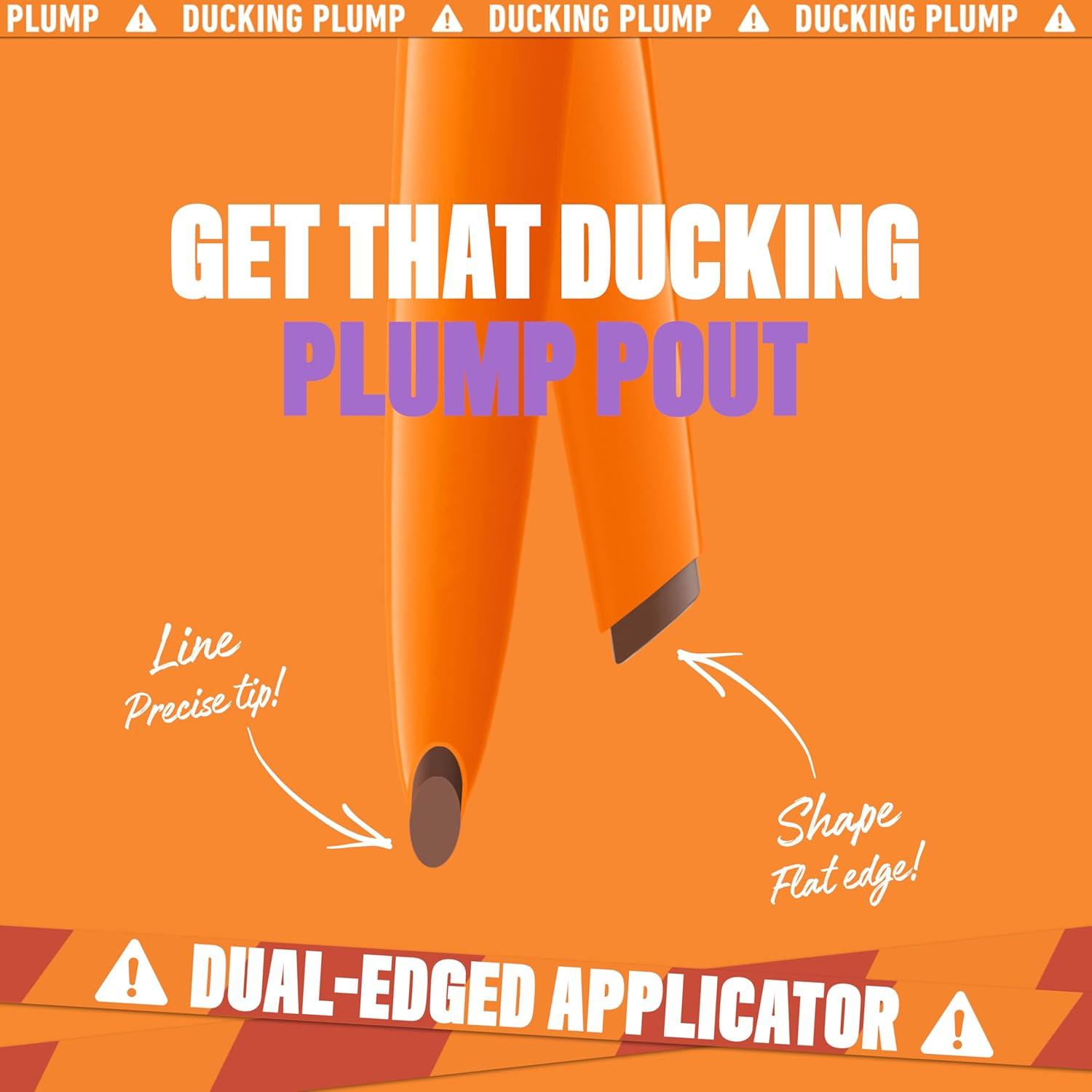 imageNYX PROFESSIONAL MAKEUP Duck Plump Plumping Lip Liner Matte Pencil With Up To 10HR Wear Subtle Touch Deep Nude Lip LinerFill em in