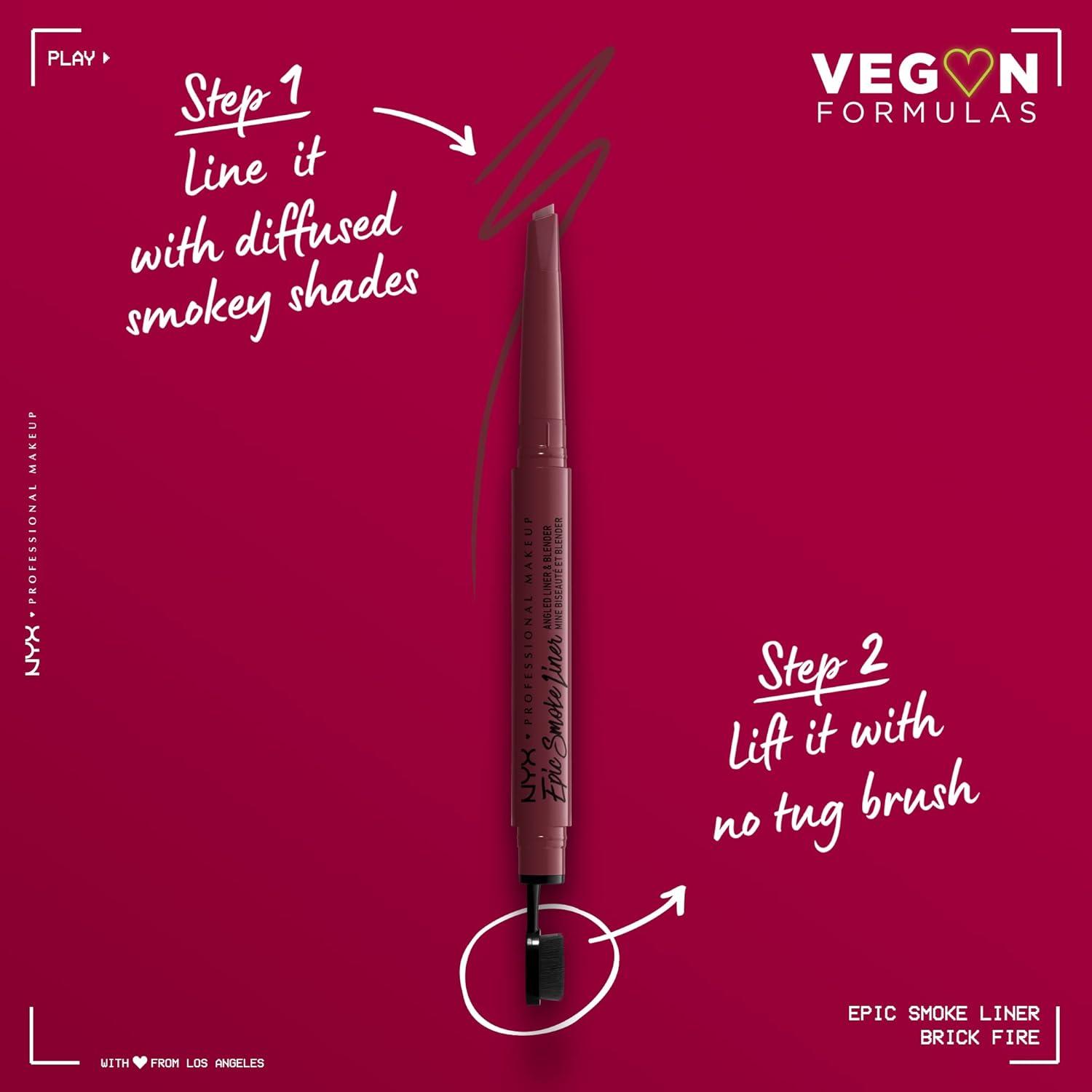 imageNYX PROFESSIONAL MAKEUP Epic Smoke Liner Vegan Smokey Eyeliner  Mocha Match Deep BrownBrick Fire