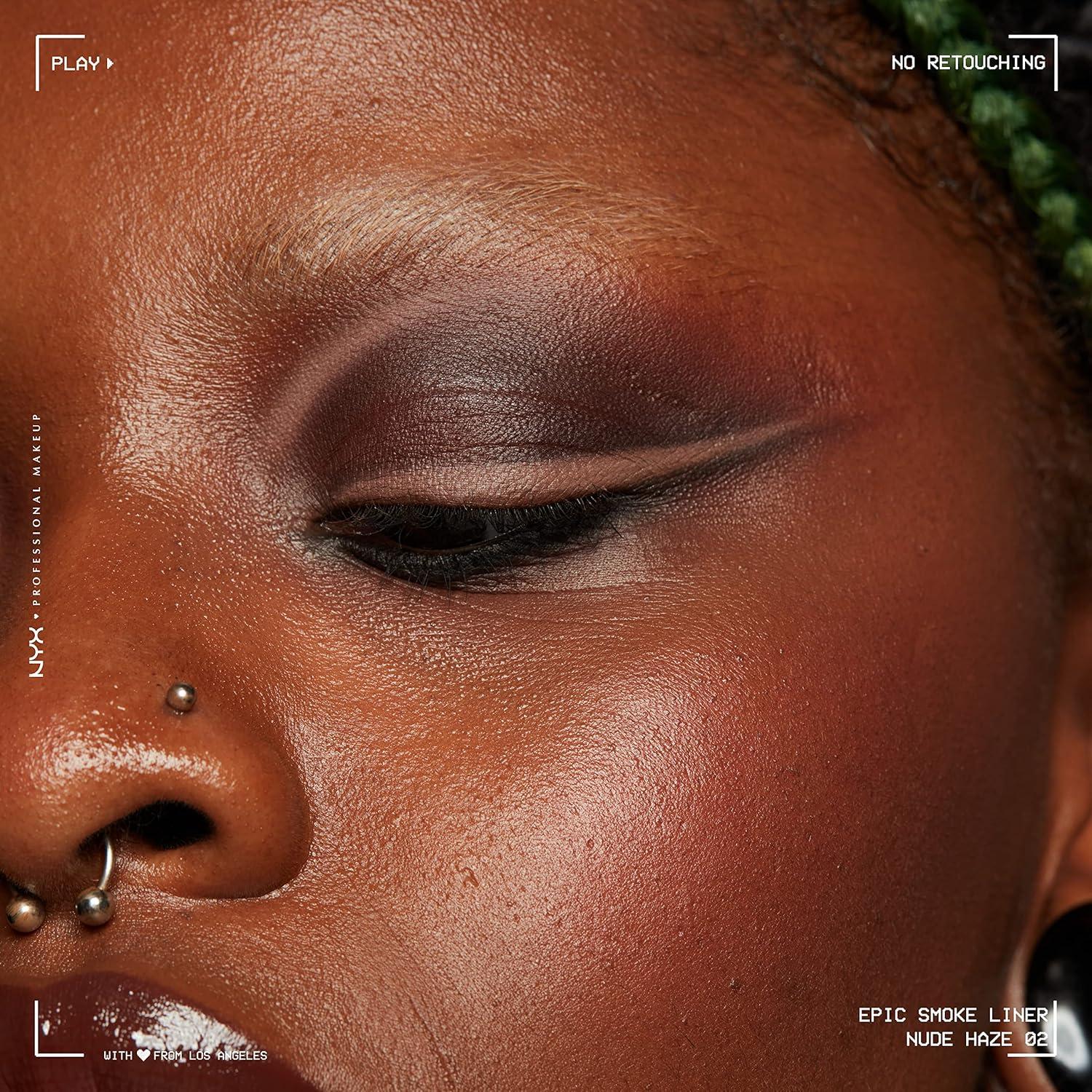 imageNYX PROFESSIONAL MAKEUP Epic Smoke Liner Vegan Smokey Eyeliner  Mocha Match Deep BrownNude Haze