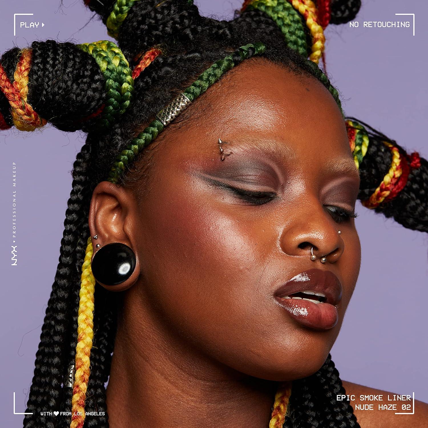 imageNYX PROFESSIONAL MAKEUP Epic Smoke Liner Vegan Smokey Eyeliner  Mocha Match Deep BrownNude Haze