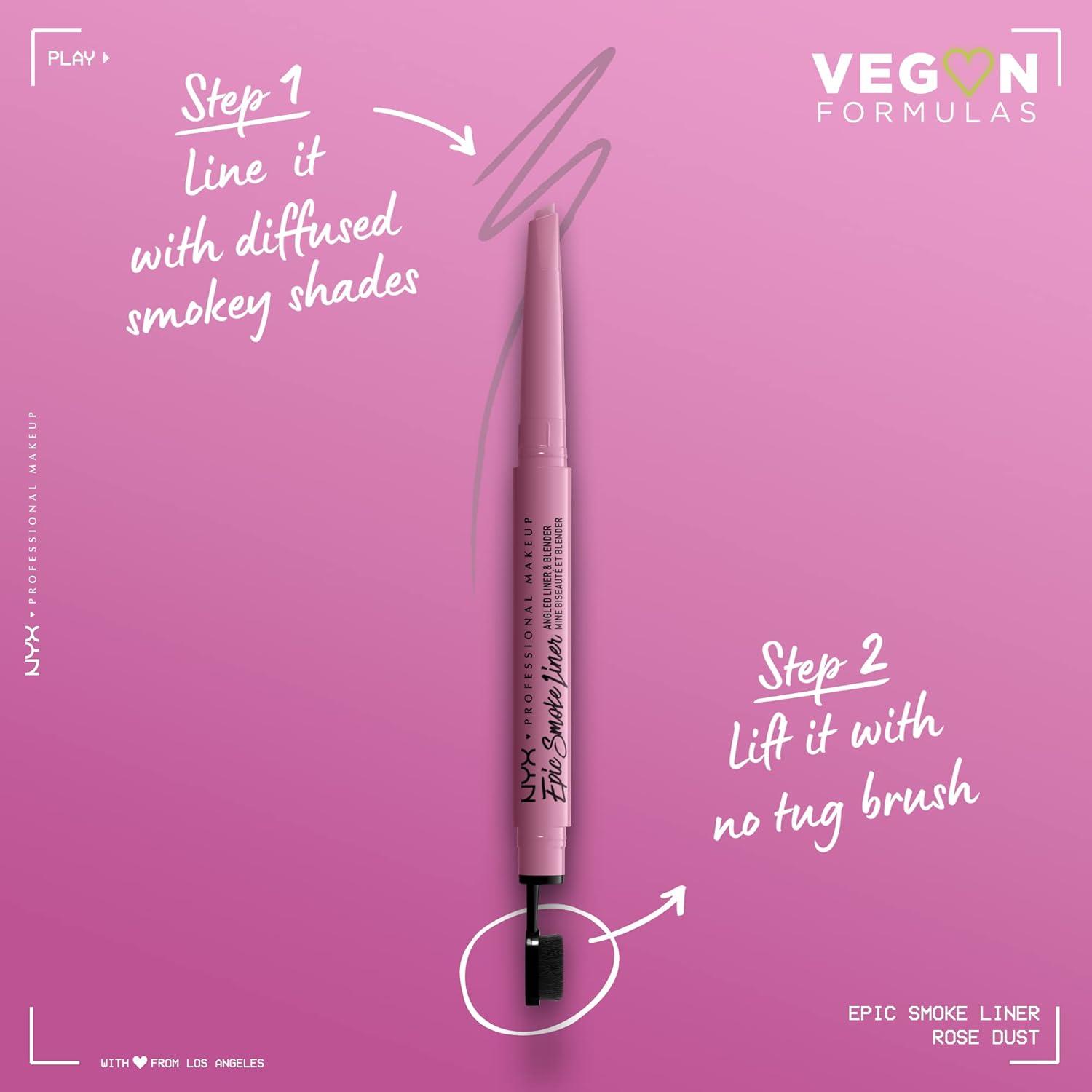 imageNYX PROFESSIONAL MAKEUP Epic Smoke Liner Vegan Smokey Eyeliner  Mocha Match Deep BrownRose Dust
