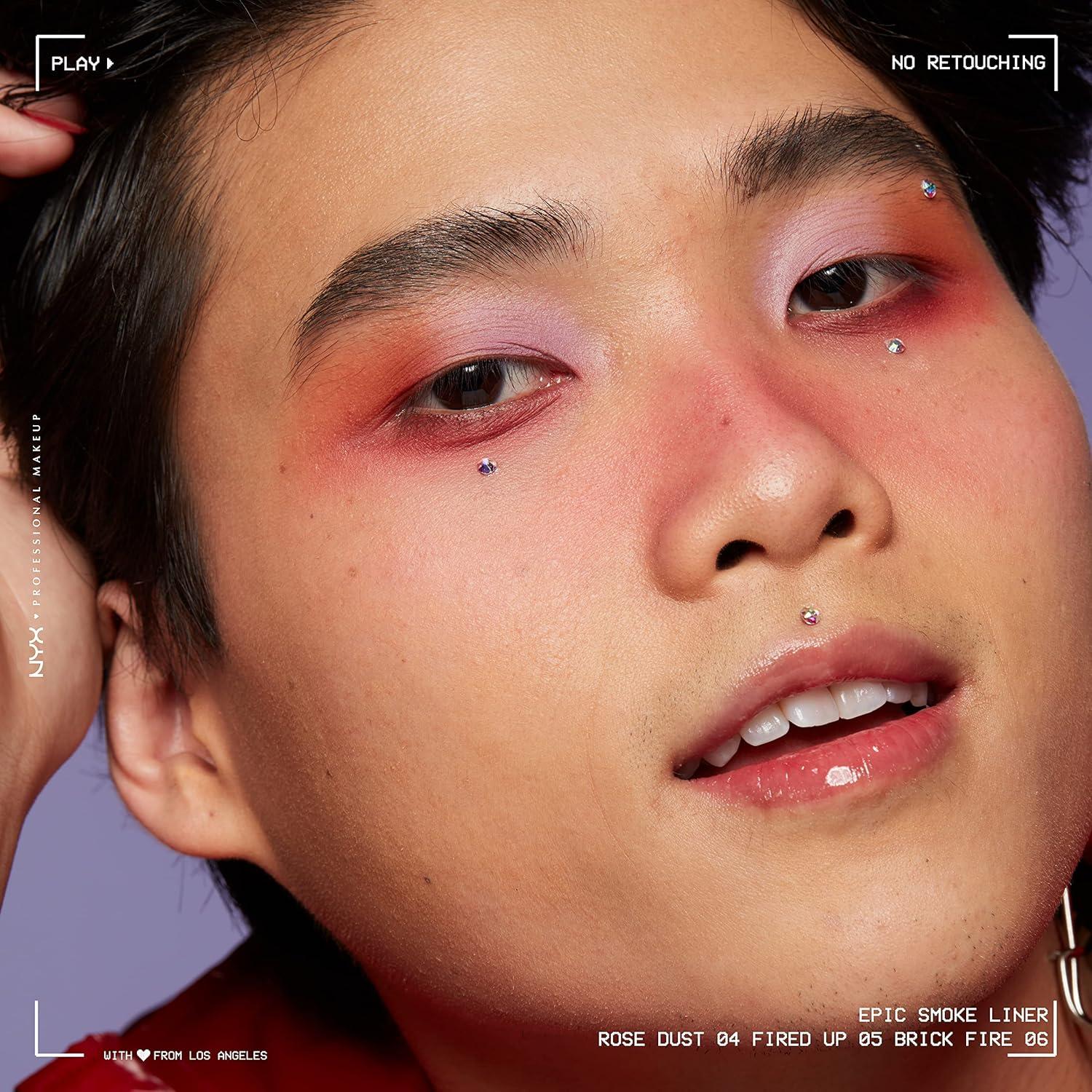 imageNYX PROFESSIONAL MAKEUP Epic Smoke Liner Vegan Smokey Eyeliner  Mocha Match Deep BrownRose Dust