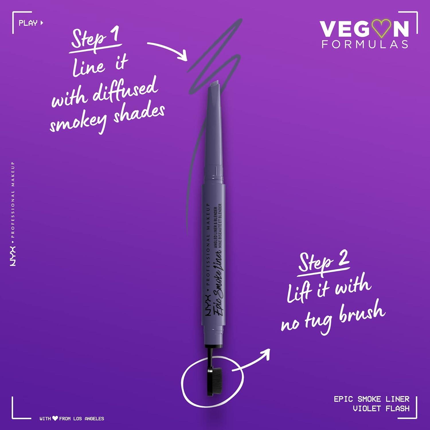imageNYX PROFESSIONAL MAKEUP Epic Smoke Liner Vegan Smokey Eyeliner  Mocha Match Deep BrownViolet Flash