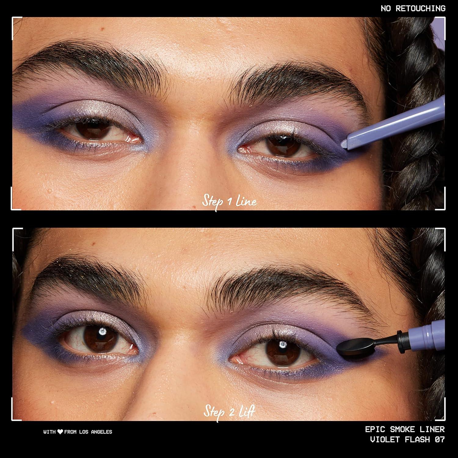 imageNYX PROFESSIONAL MAKEUP Epic Smoke Liner Vegan Smokey Eyeliner  Mocha Match Deep BrownViolet Flash